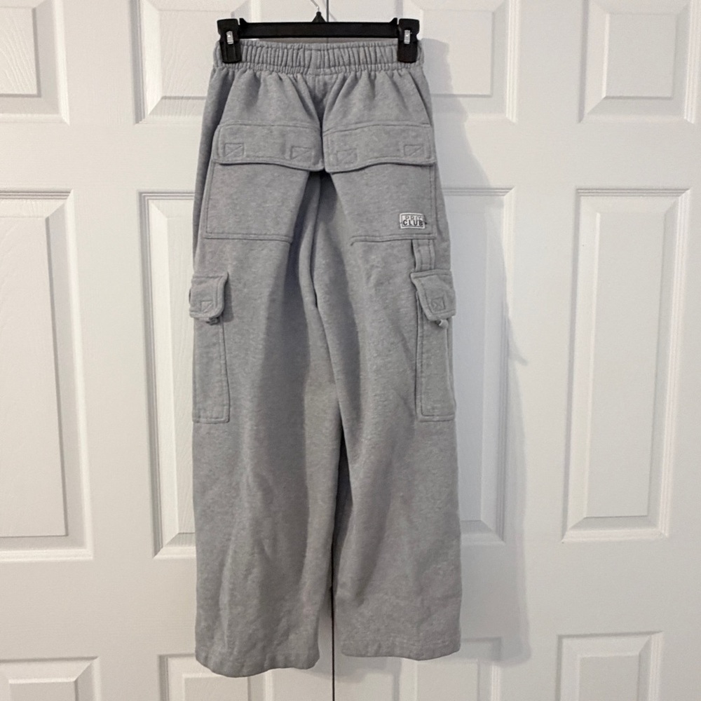 Pro Club Heavy Weight Gray Cargo Sweatpants Small - Picture 5 of 7